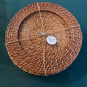 Rattan chargers (placemats)